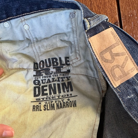 Men's RRL Slim Narrow Fit Jeans W36xL30 - Picture 8 of 8